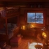 冬天的小木屋氛围｜放松的暴雪和暴风雪，室内的壁炉声音