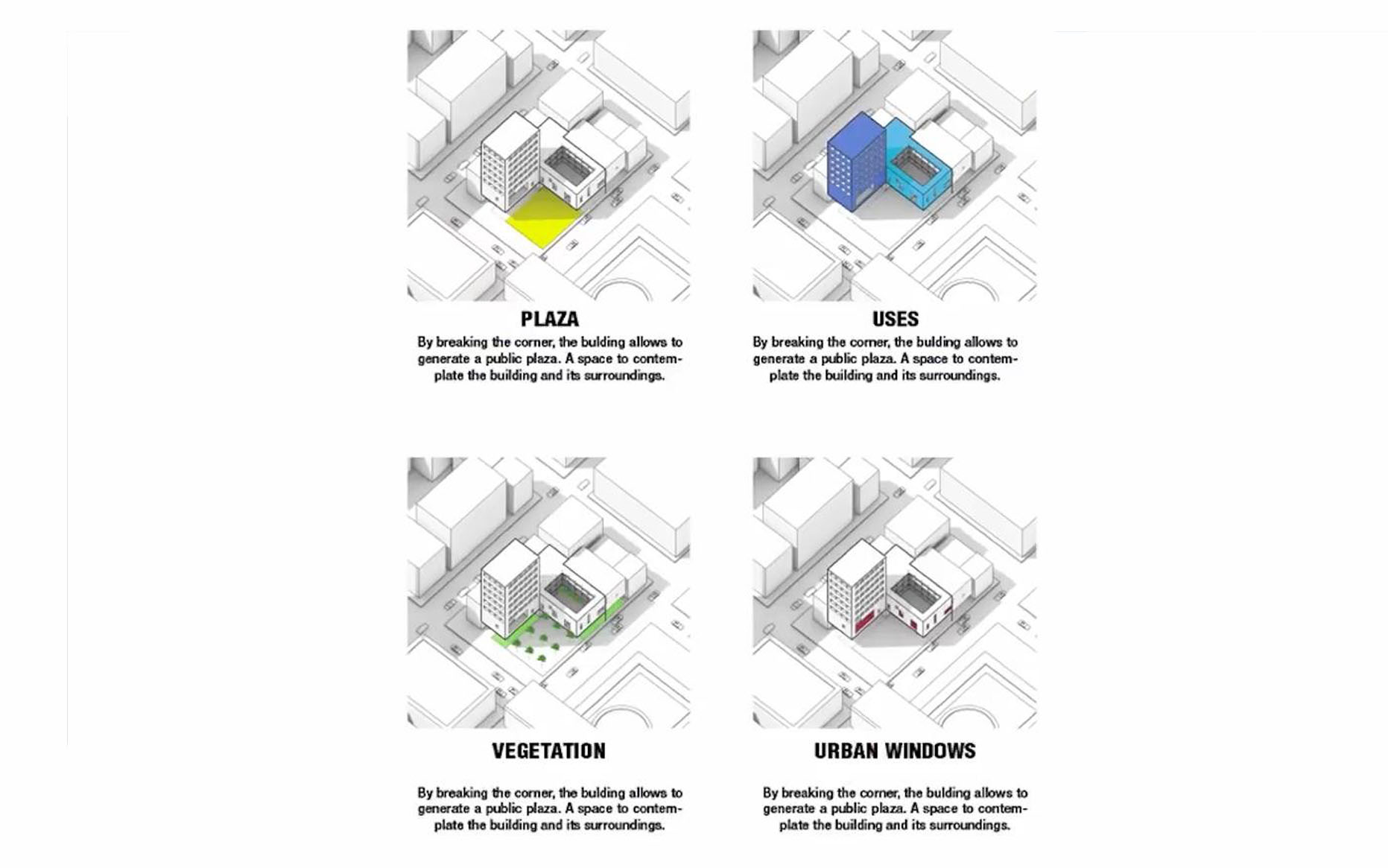 BIG建筑分析图教程  SU草图大师+VRay+AI   体块生成分析图 建筑概念图