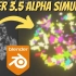 iBlender中文版插件教程使用 Blender 几何节点的动画 - Blender 3.5 Alpha 模拟节点Bl