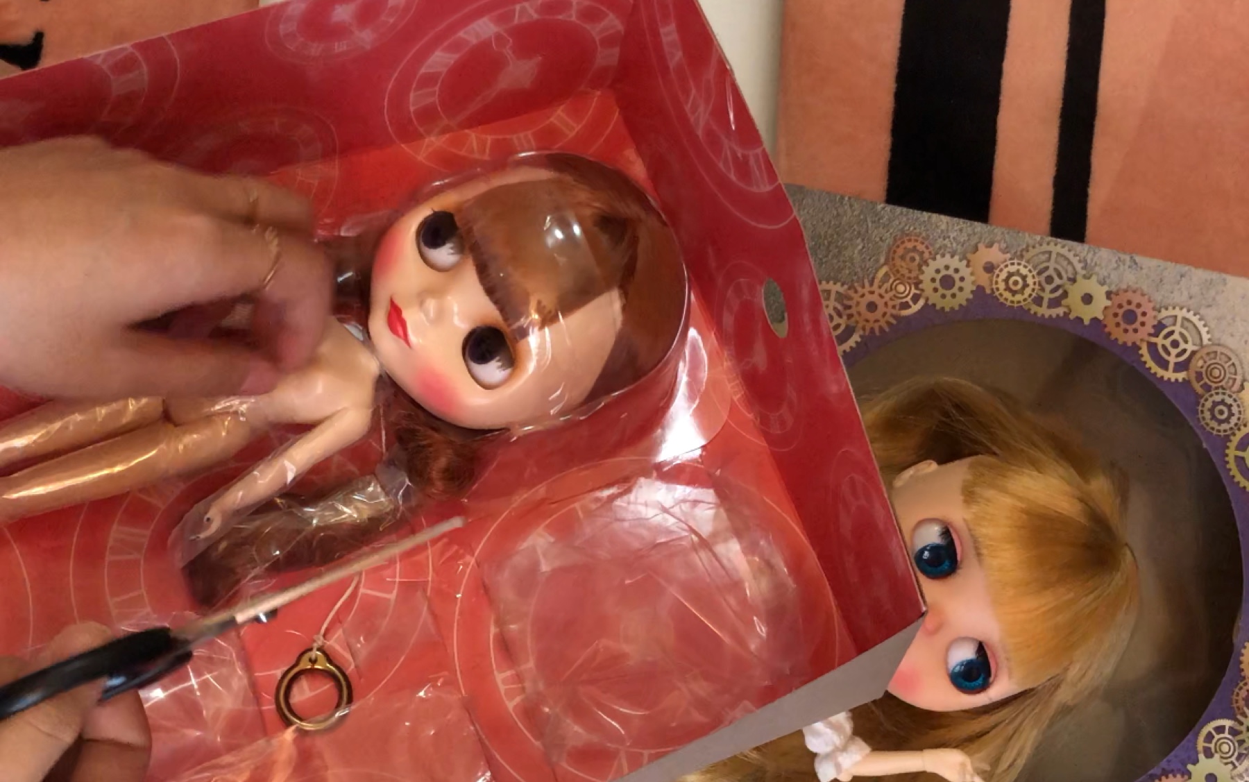 blythe小布娃娃开箱 蒸汽朋克刘海妹 超可爱!