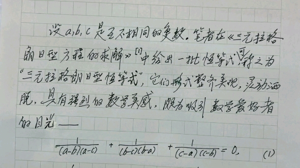 吴康教授(华南师范大学):《三元拉格朗日型恒等式的证明》哔哩哔哩bilibili