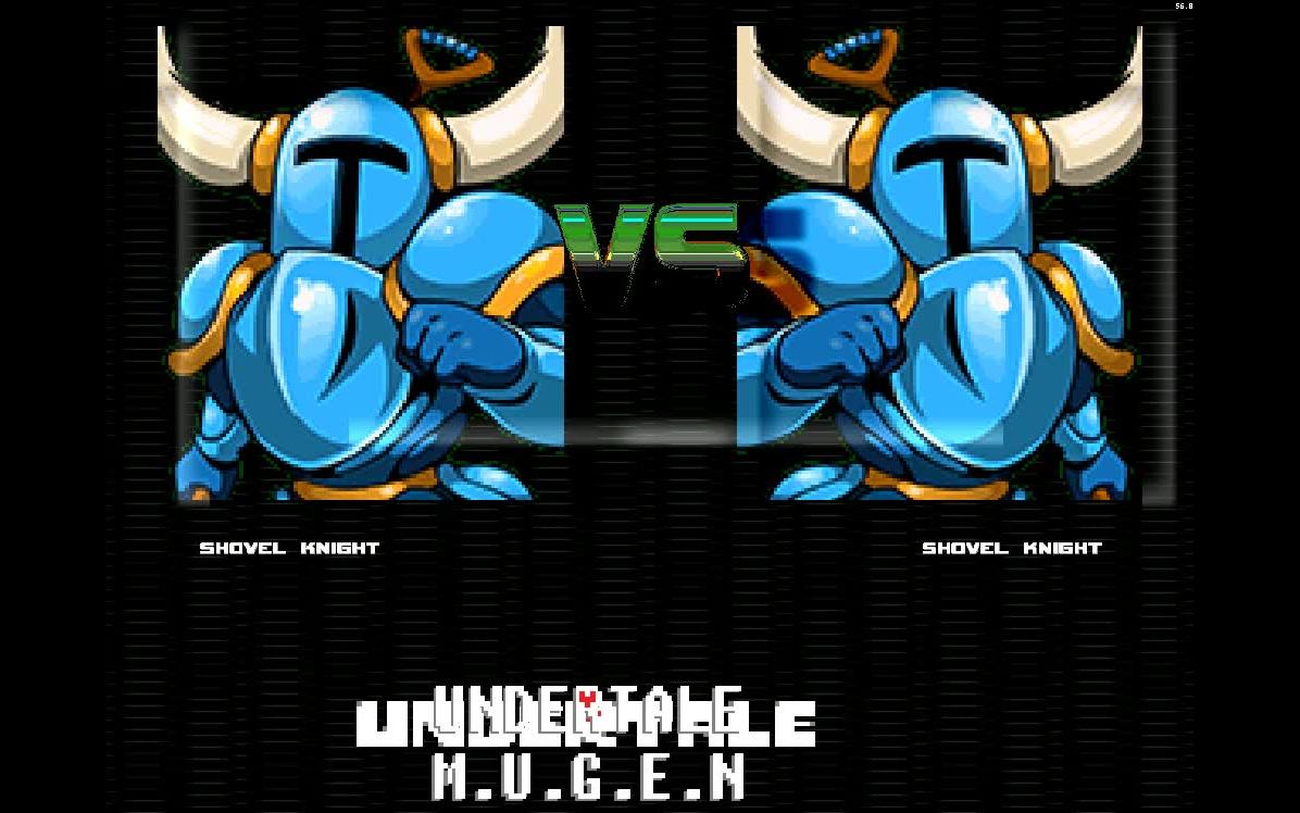 【undertale mugen】铲子骑士(奎托斯装甲) vs 铲子骑士(忍者蛙装甲)