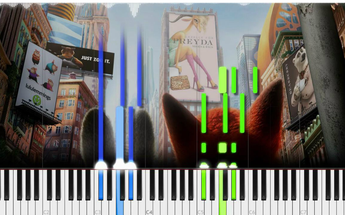 【Piano】钢琴弹奏-Try Everything-疯狂动物城