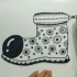【儿童画】创意儿童线描鞋子的绘画过程