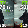 RTX 5070 Ti vs RTX 5080 | 1440p分辨率15款游戏对比测试 | 作者：BENCHMARKS FOR GAMERS