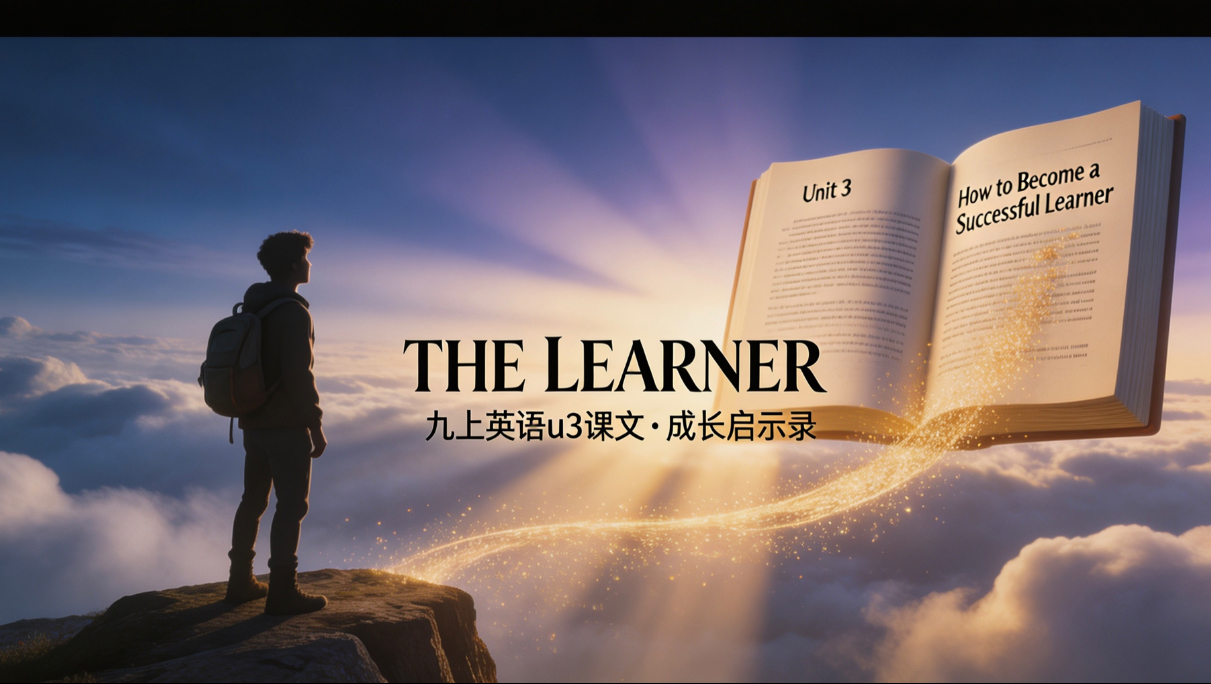 【4K收藏级】从课本到人生：九上英语u3课文《How to Become a Successful Learner》视觉化呈现