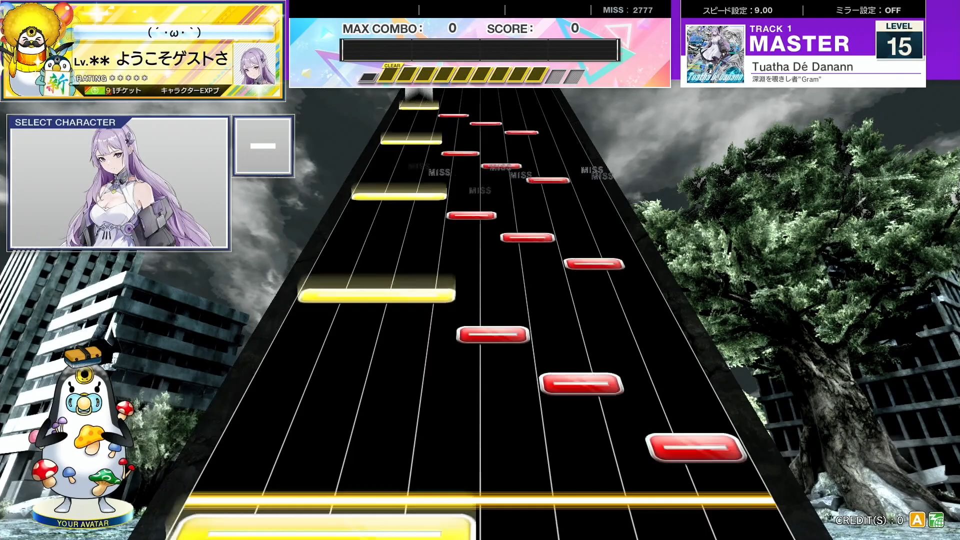 【CHUNITHM/谱面预览】Tuatha Dé Danann Master15(流速9.0)