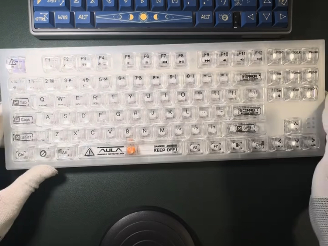 你们帮我看看，这俩键盘我总感觉不太对劲，又说不出哪里不对劲。#地摊 #捡漏 #键盘 #机械键盘
