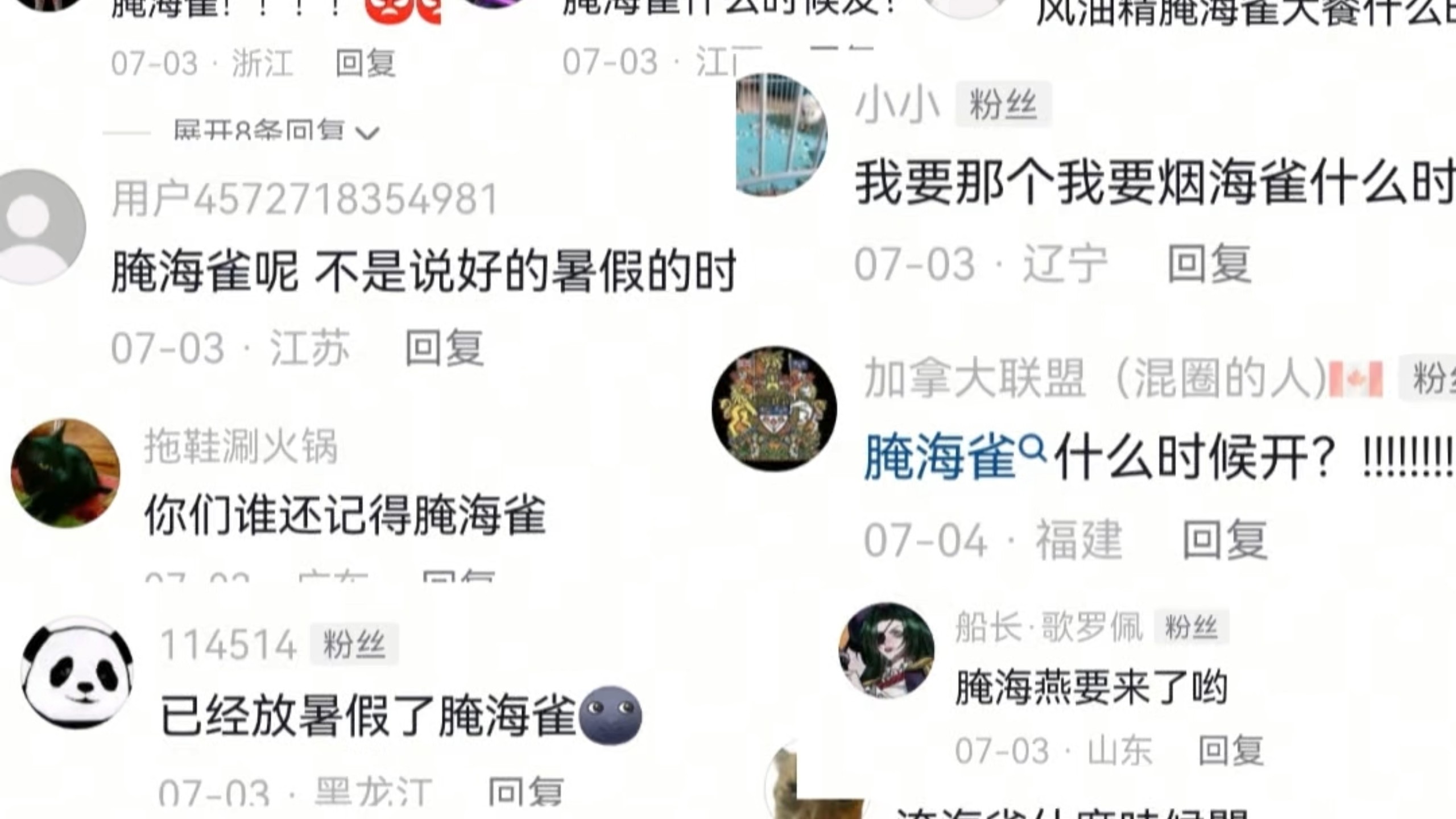 腌海雀来了！！！