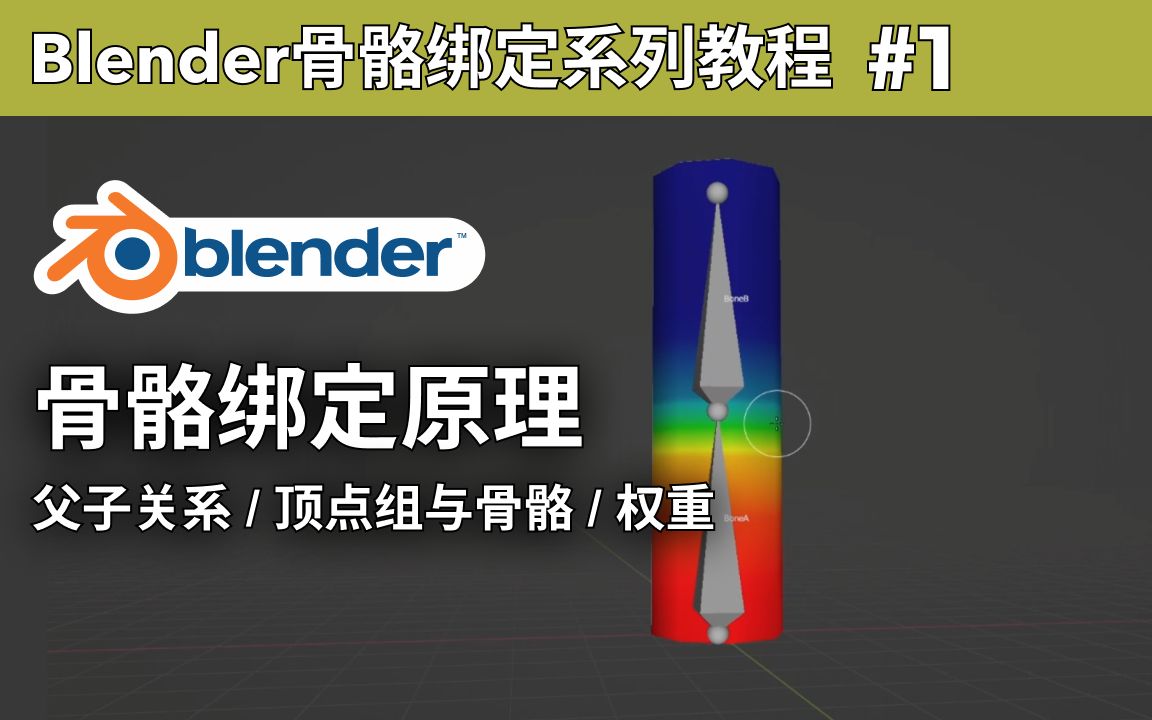 Blender骨骼绑定教程1：基础知识与原理