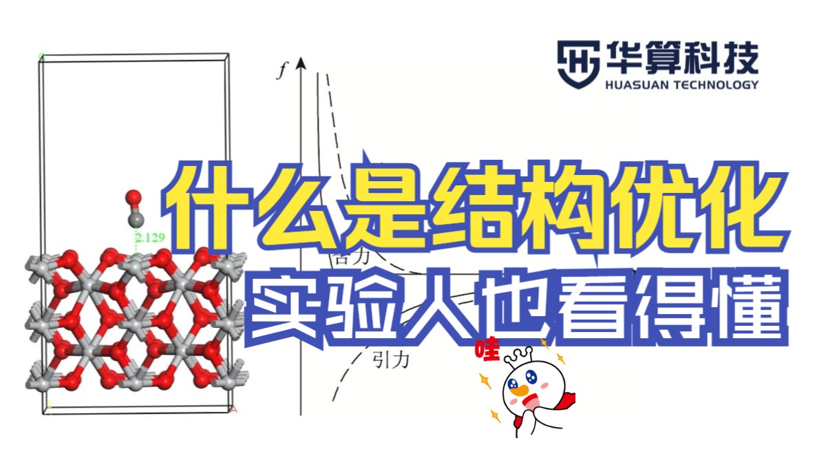 【理论计算】简单易学！结构优化详细解读！| 华算科技