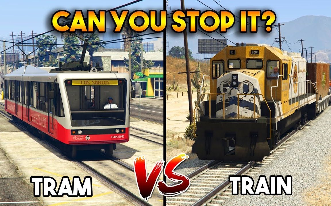 Gta5 地铁vs 火车你能停下它们吗 哔哩哔哩 つロ干杯 Bilibili