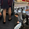 大快人心！男子在飞机上偷拍空姐裙底，被航空安全员当场抓住