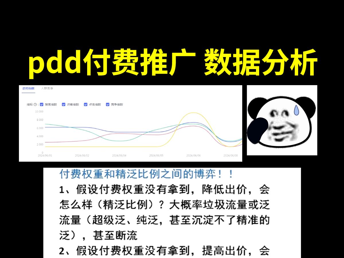 【拼多多运营】付费权重和精泛比例之间的博弈，宗泽老师6月13日直播（一）