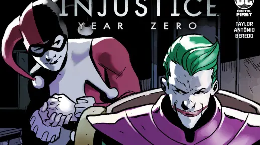 《不义联盟：零年#6》小丑借阿兰身体进入正义协会总部，韦斯利命丧绿灯手下