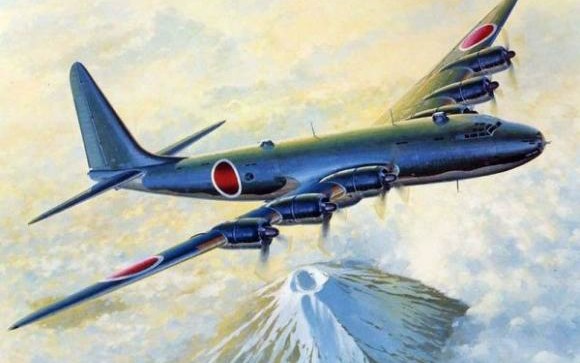 动漫中的2战空战（第15期）日本富岳轰炸机