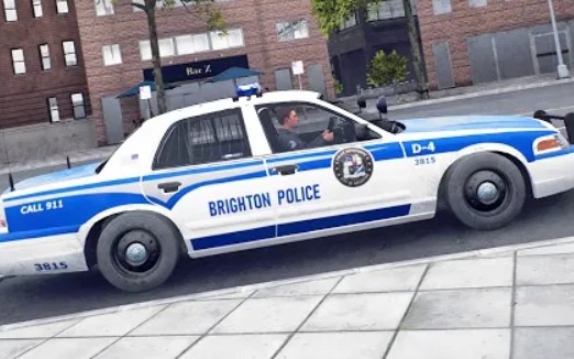 警察模拟器:巡警 在老城区开罚单 (单警车巡)