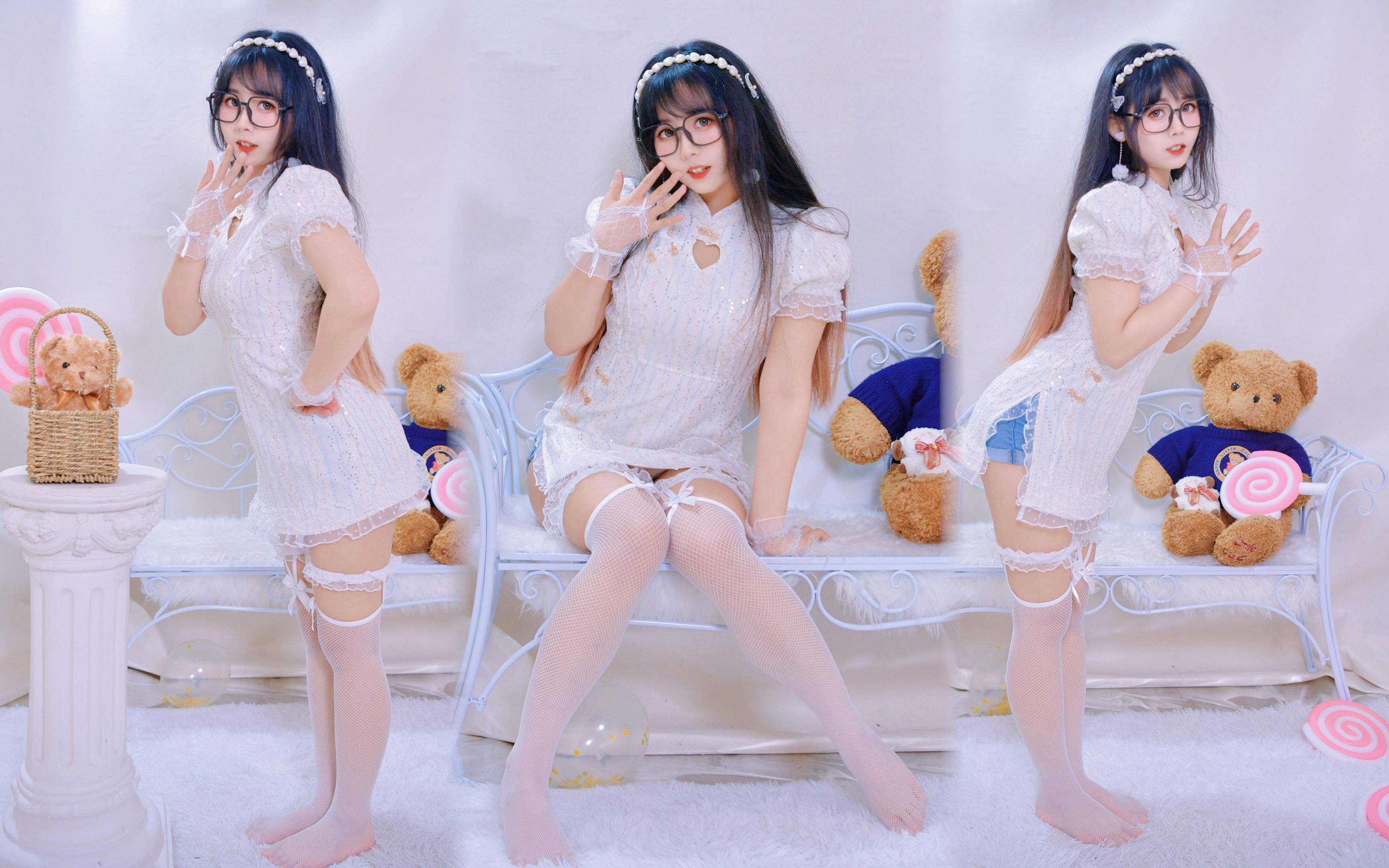 Vertical screen a mirror without pulling the legs ~ totally crazy! So crazy! [Balls]