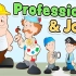 启蒙英语 职业和工作用英文怎么说 Professions and jobs in ENGLISH for kids 儿童