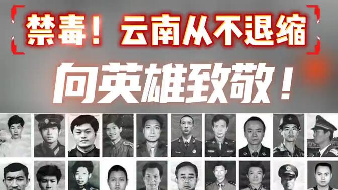 向每一位禁毒英雄致敬!