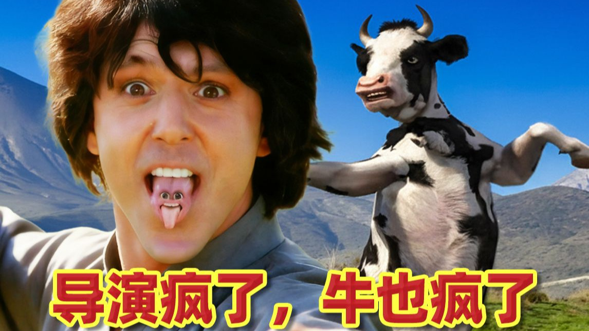 最奇葩功夫片，导演疯了牛也疯了，表情包原来出自这儿
