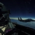 美军3架F-15E追逐日食
