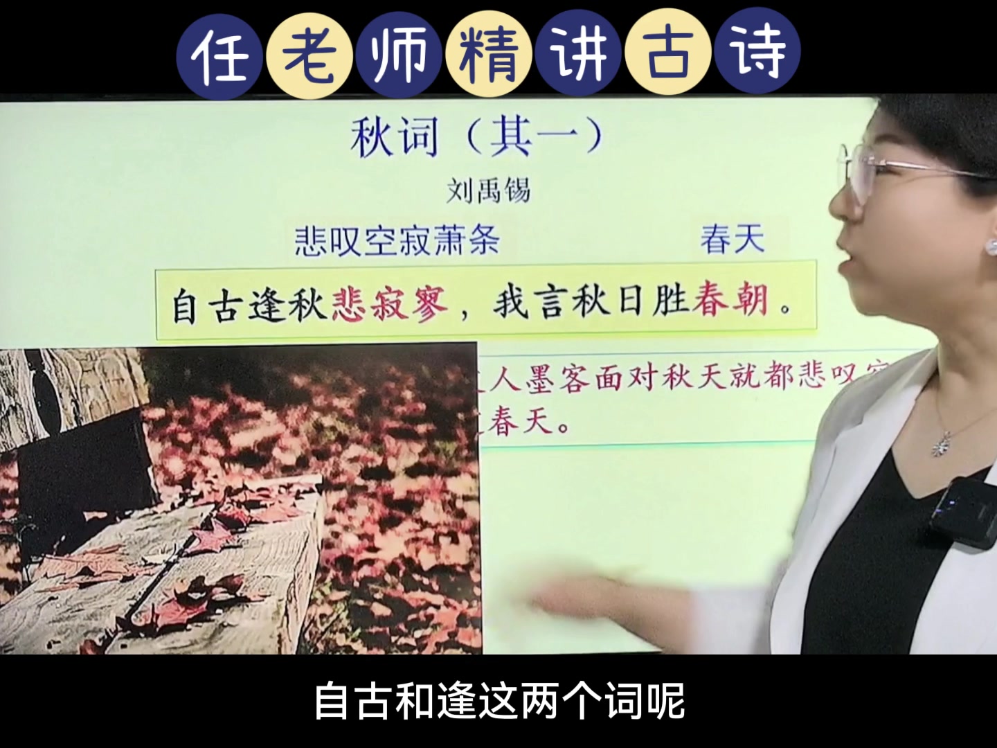 七上古诗词精讲：《秋词》“打不死的小强”刘禹锡颠覆千年悲秋！让秋天热血沸腾！