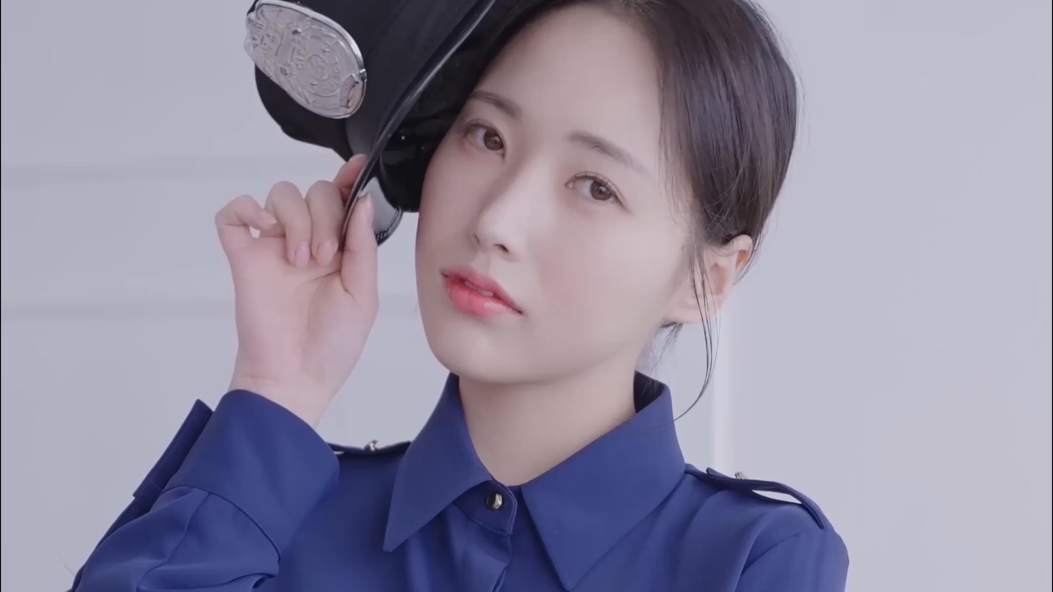 It's cosplay day. Here comes your little Powerpuff Girl.