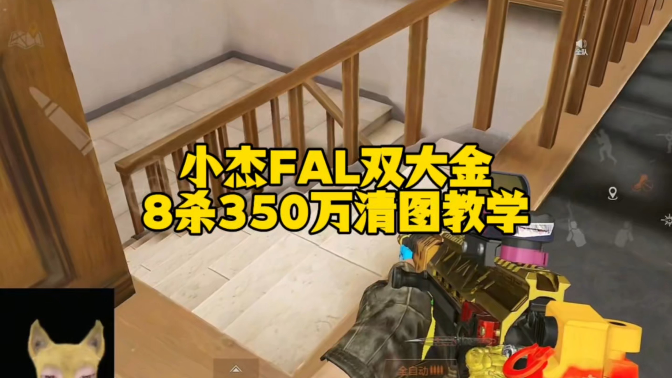 小杰FAL双大金8杀350万清图思路教学！