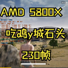 绝地求生 5800X y城石头帧数测试_PUBG