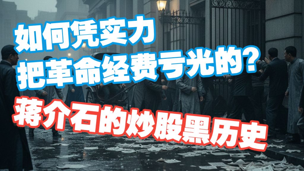 蒋介石的炒股黑历史：他是如何凭实力把革命经费亏光的？
