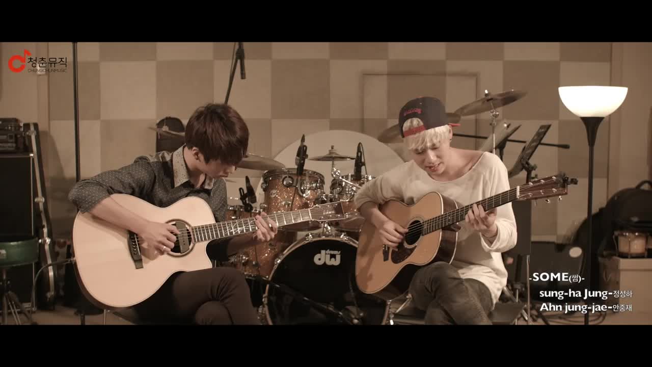 [guitar吉他] some - ahn jung jae & 郑成河 (原唱:昭宥,郑基高)