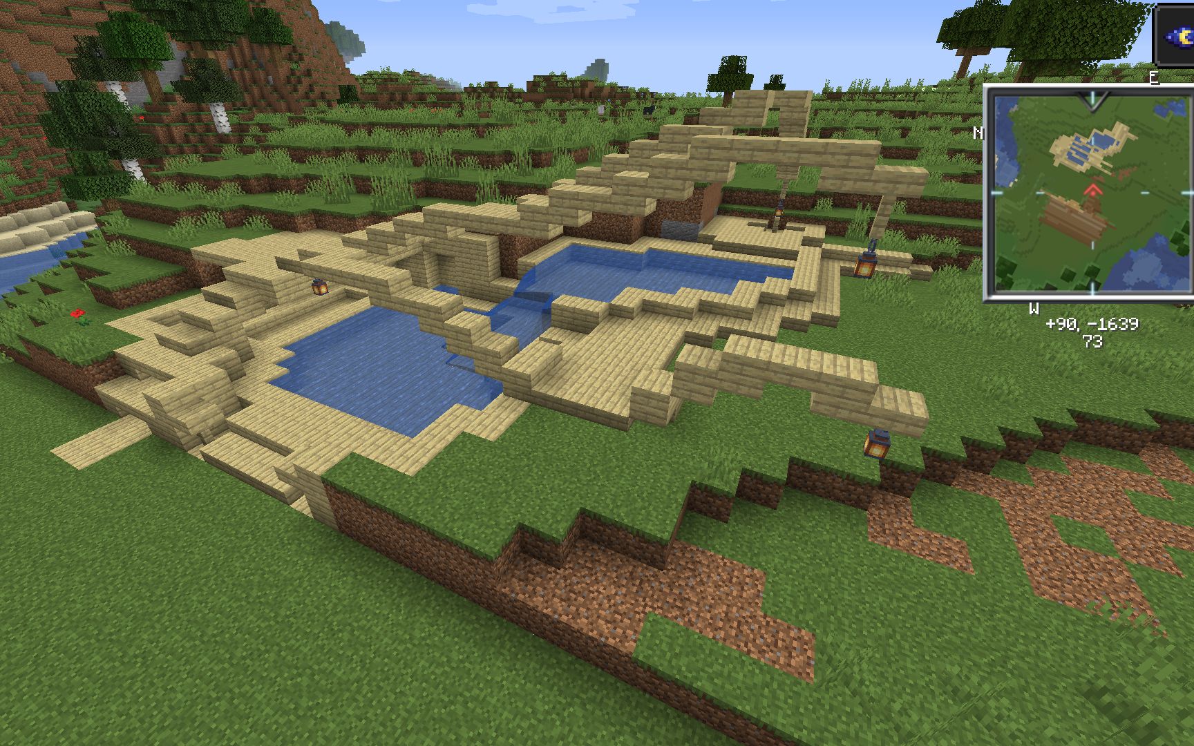 Minecraft 我的世界 建筑大师系列 建造出天龙 She 水池 哔哩哔哩 つロ干杯 Bilibili