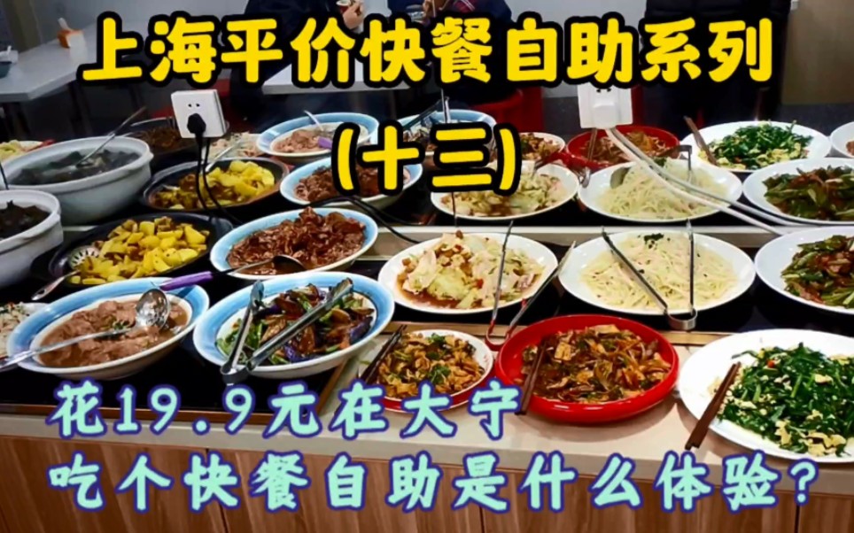 上海平价快餐自助系列（十三）花19.9元在大宁吃个快餐自助是什么体验？