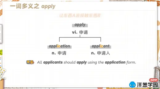 23 一词多义：apply