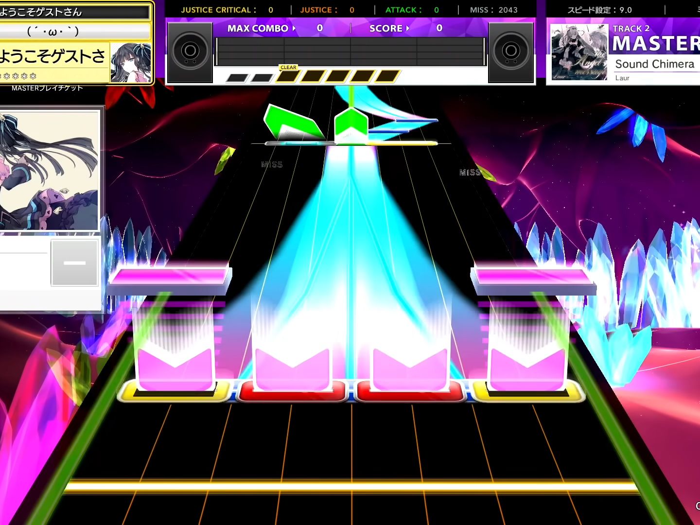 【CHUNITHM/中二节奏】谱面确认 Sound Chimera [MASTER 14+] (流速9.0)