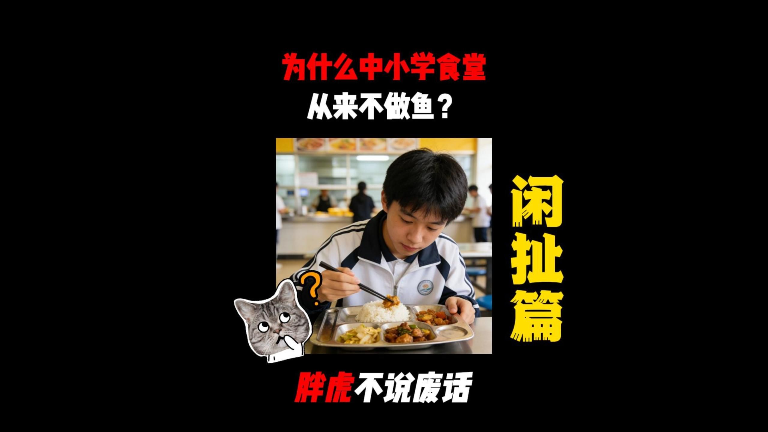 为什么中小学的食堂从来不做鱼？