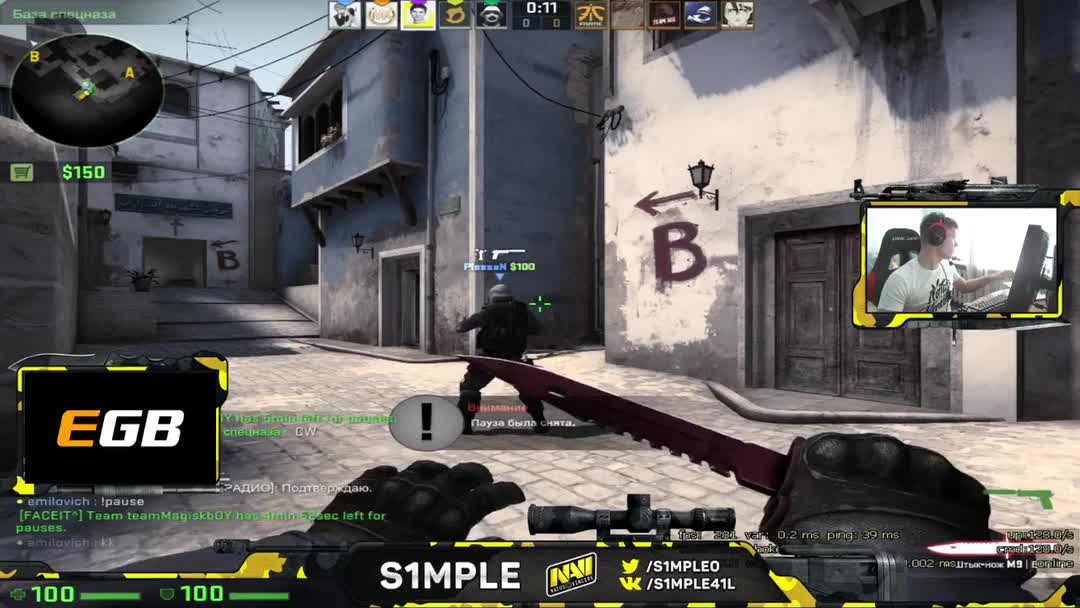 【csgo】navi.s1mple 在twitch上直播 mirage