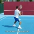 网球对墙挥拍练习