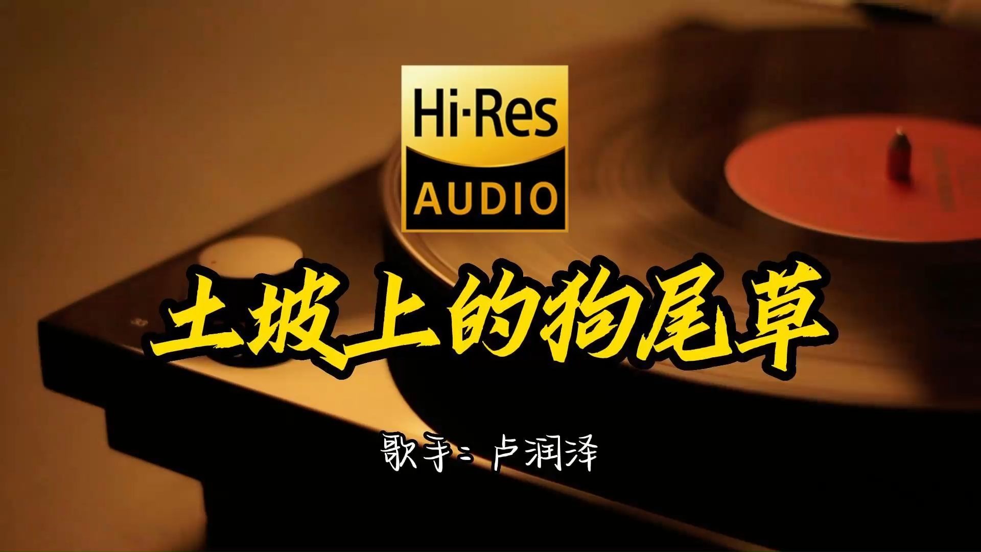 【Hi-Res无损音质】《土坡上的狗尾巴草》狗儿要听狗儿歌！经典歌曲最好听的版本 4K60P