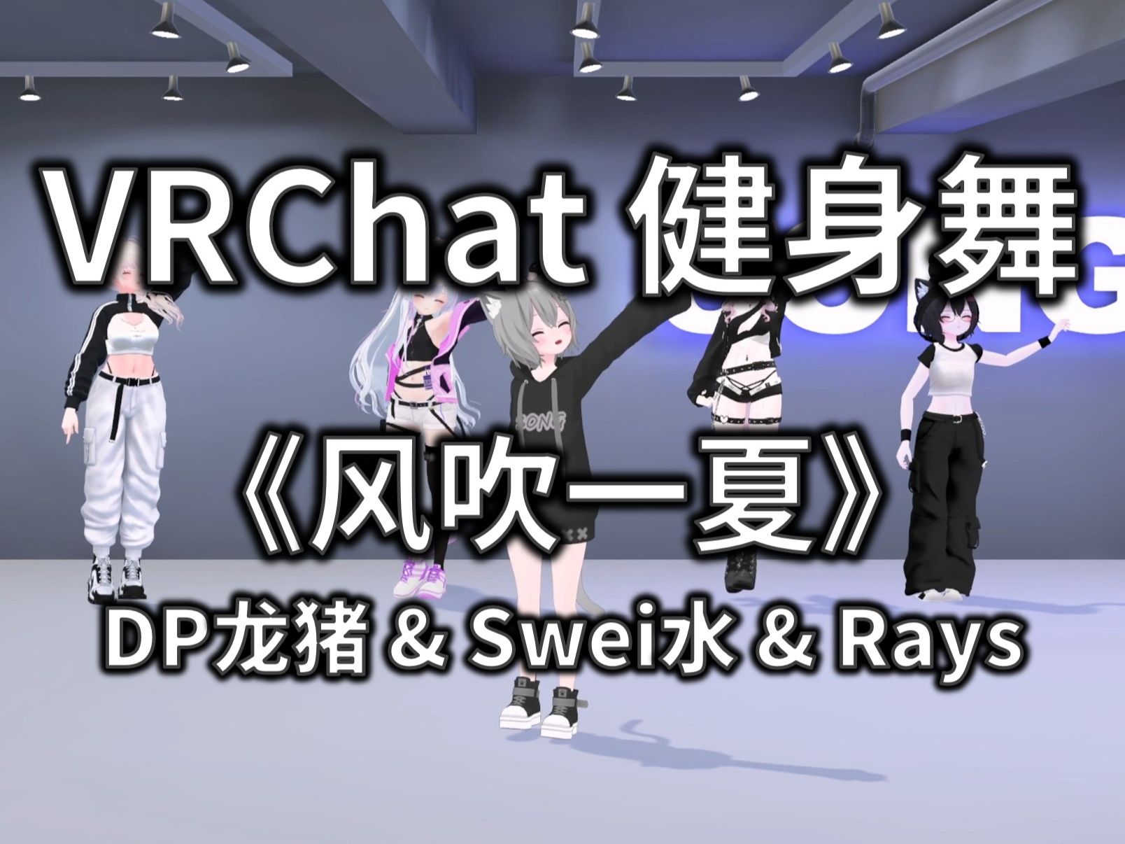 【VRCHAT健身舞】风吹一夏 - DP龙猪 & Swei水 & Rays
