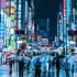 东京新宿・秋雨中的夜行【4K】