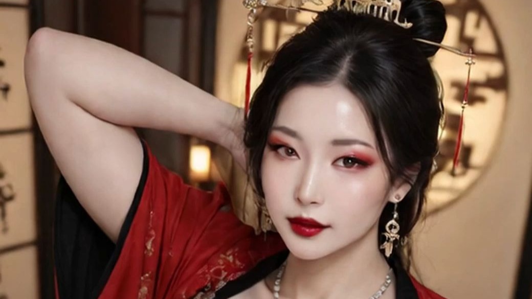 手如柔荑，肤如凝脂