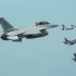空对空拍摄美韩空军联合演习
