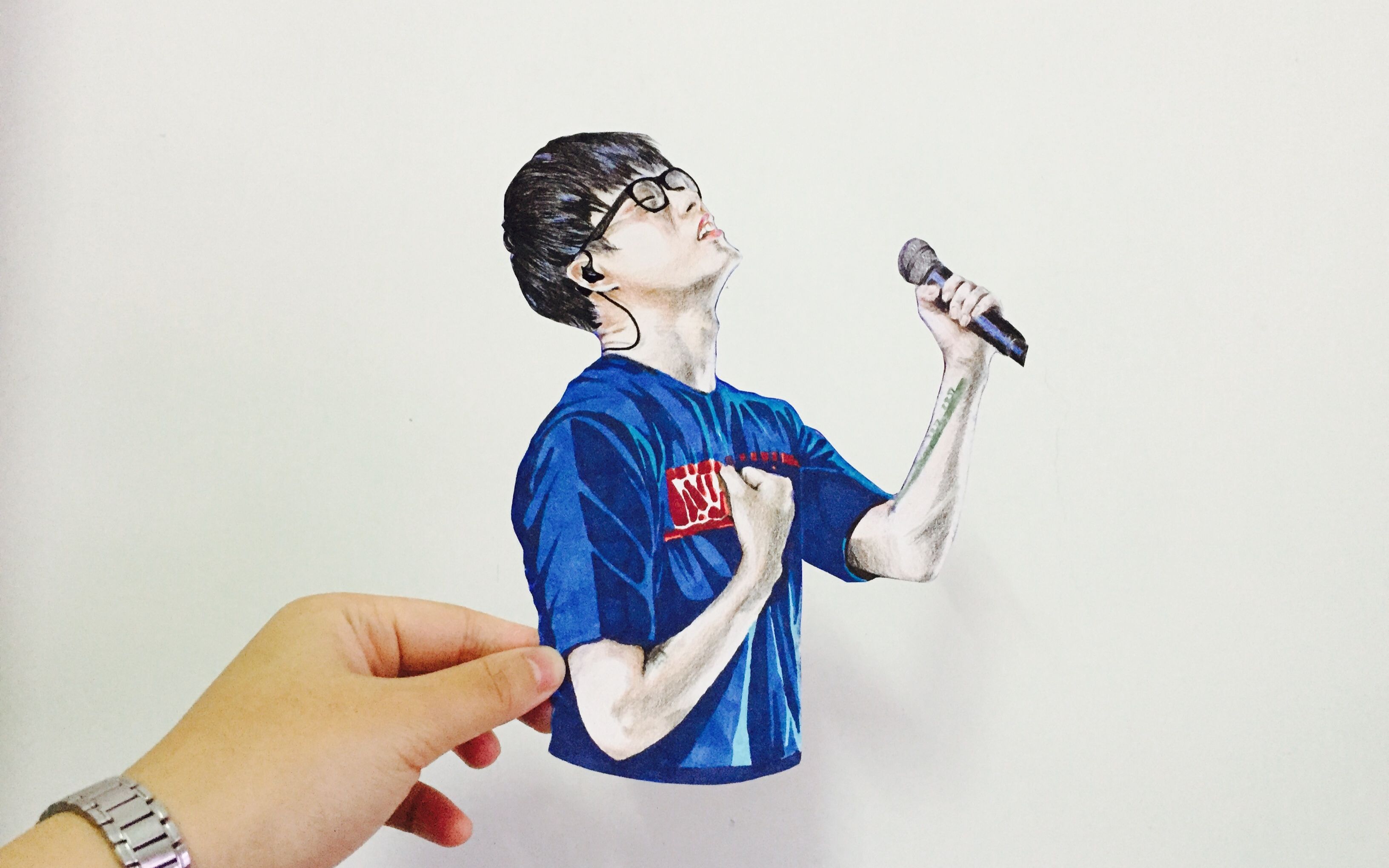 水溶性彩铅人物|我喜欢干净的画风,可这副#自学