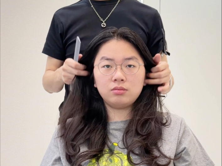 方圆脸、颅顶低、贴头皮，清爽、减龄发型推荐