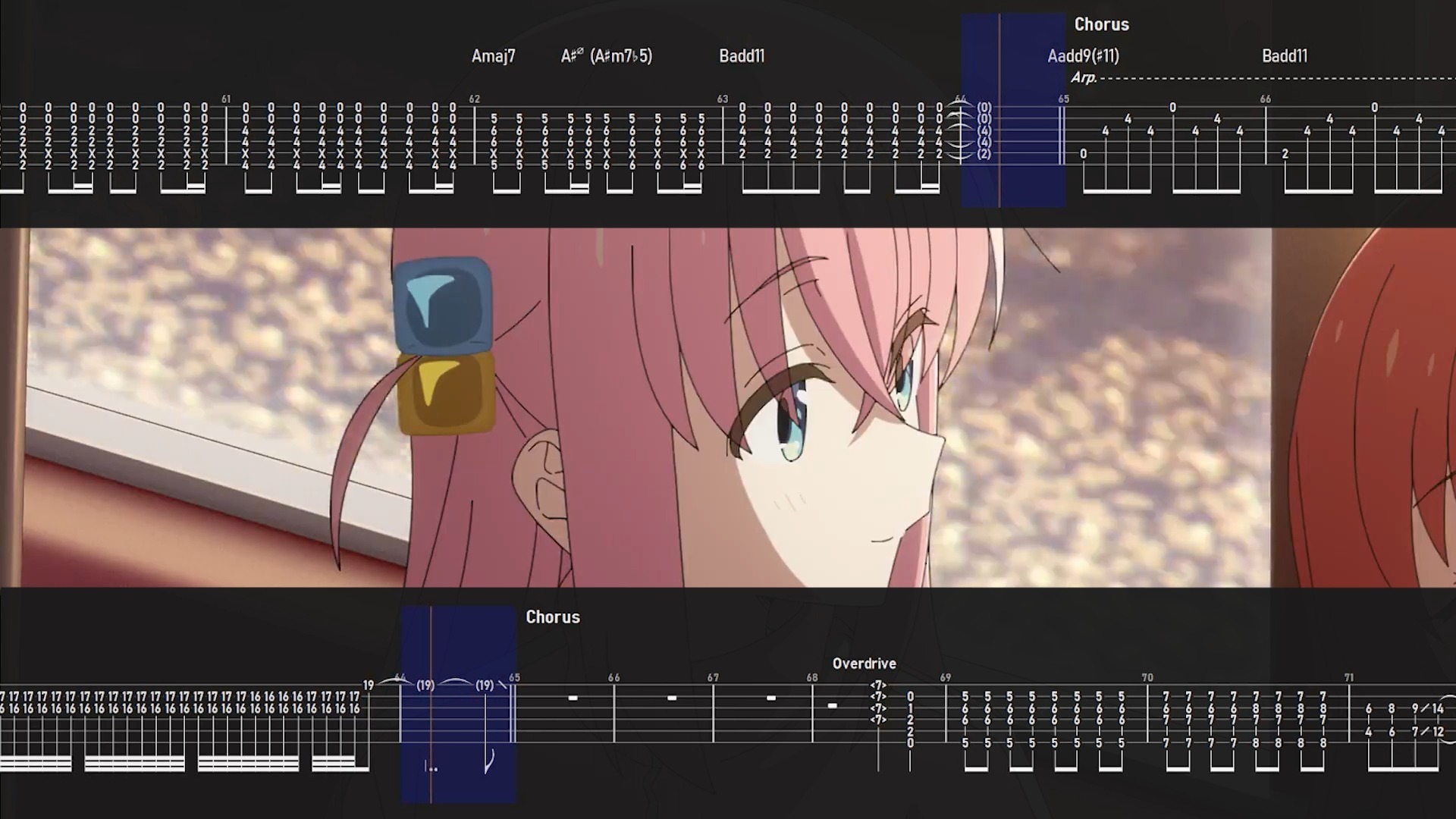 【伴奏附谱】孤独摇滚 完结纪念曲「フラッシュバッカー」(往日重现 Flash Backer) 电吉他伴奏+吉他分轨