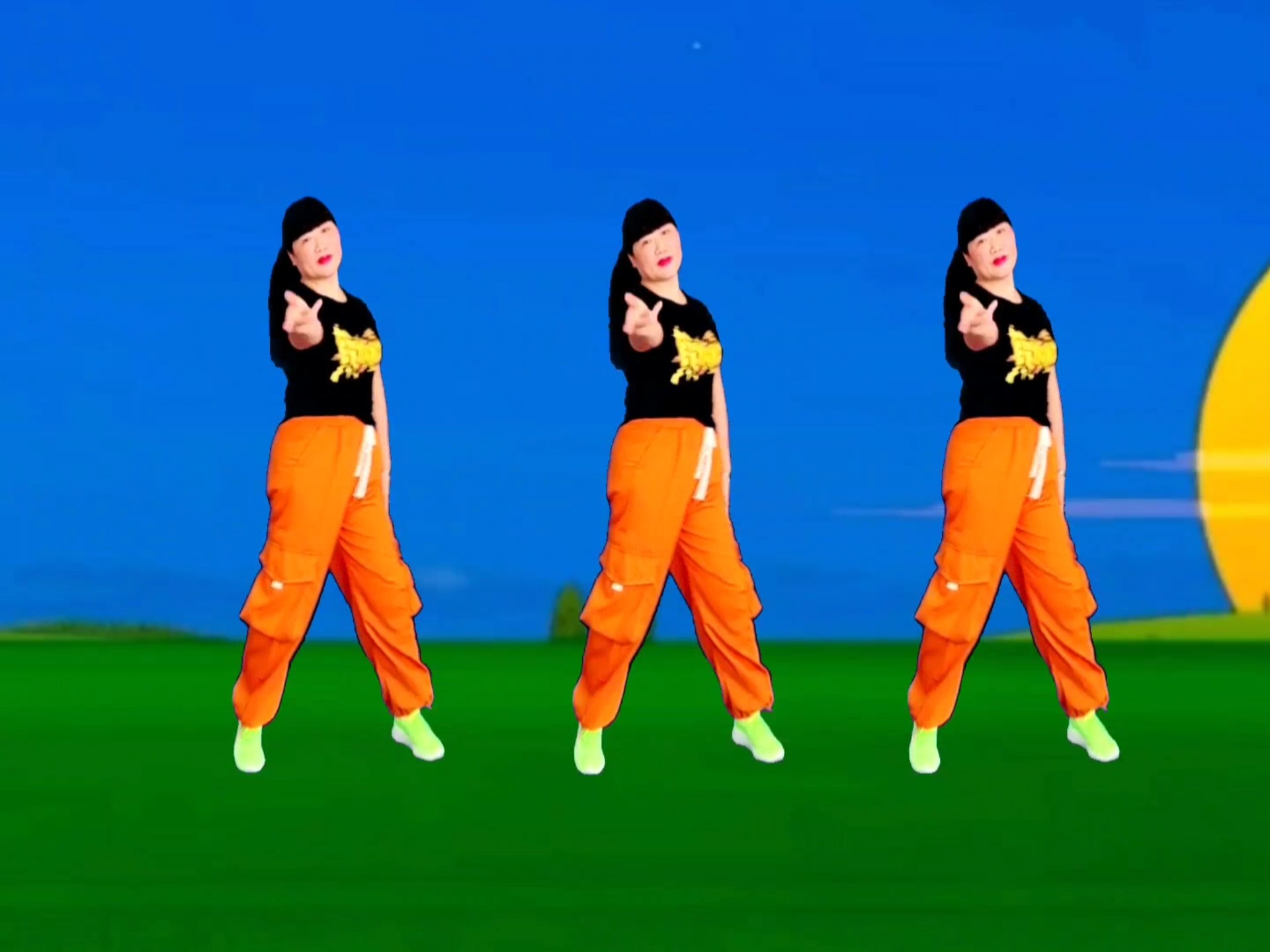 零基础32步广场舞《摇太阳》经典老歌，百听不厌，简单好看易学