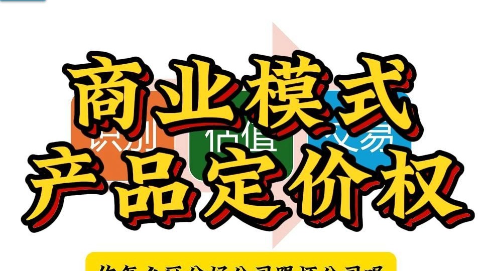 公司商业模式，与产品定价权