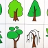植树节学画8种不同的大树简笔画，共建我们美丽的家园